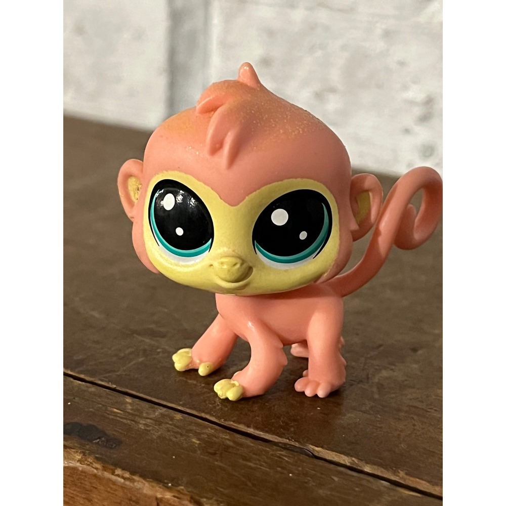 Littlest Pet‎ Shop LPS Pink Hungry Monkey No Number